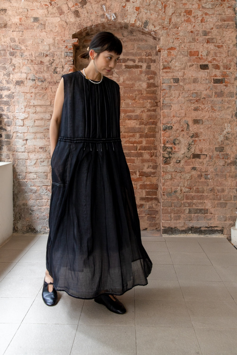 Antipast Apron double layer dress GOD DAG STUDIO