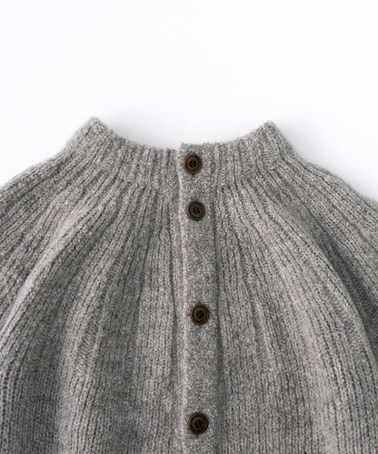 Wool Boucle Mohair Two-way Knit