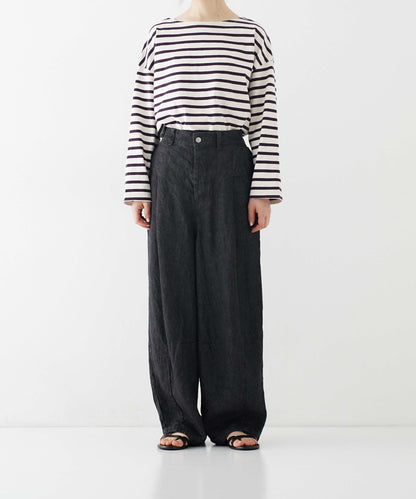 nest Robe | Linen Black Denim Curvy Pants