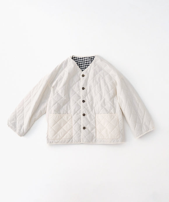 Cotton Linen Ramie Reversible Quilted Jacket