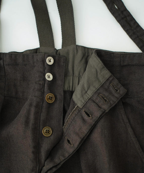 Linen Twill Suspender Pants