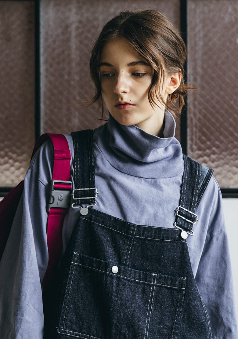 nest Robe |  Navy Cotton Linen Denim Overalls