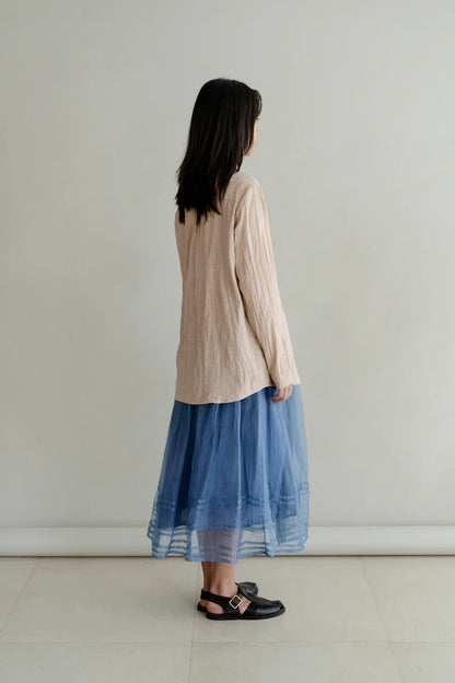 RB Lola french blue silk skirt