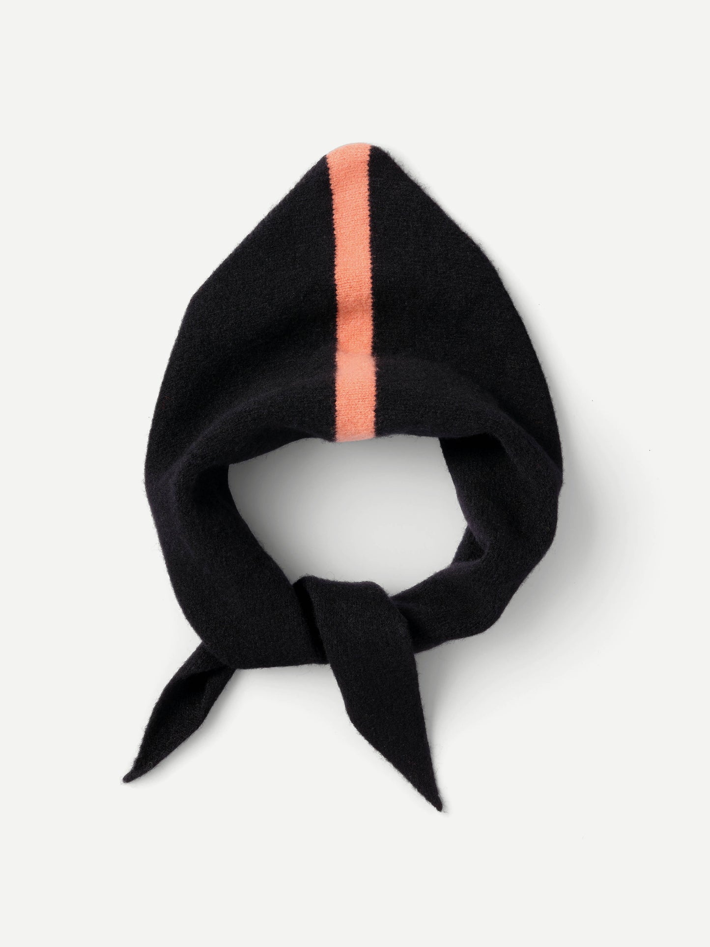 Jo Gordon Stripe Triangle Neckerchief (Black x Plaster)